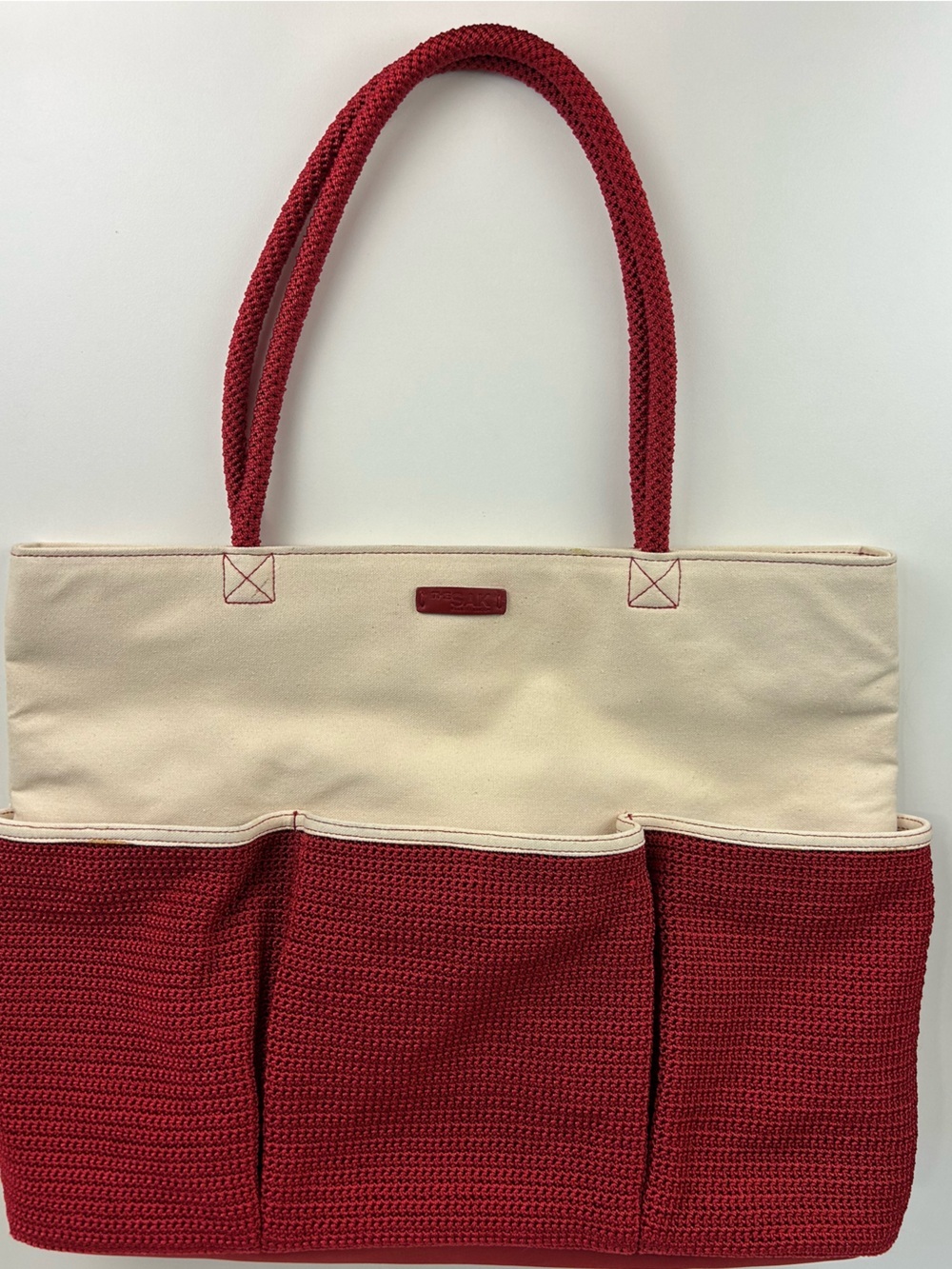 THE SAK ELLIOTT LUCCA CANVAS AND CROCHET SHOPPER TOTE - Picture 2 of 14